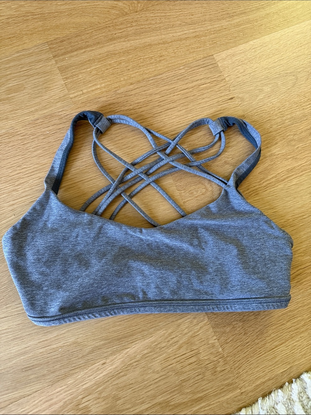 lululemon athletica Gray Strappy Sports Bra